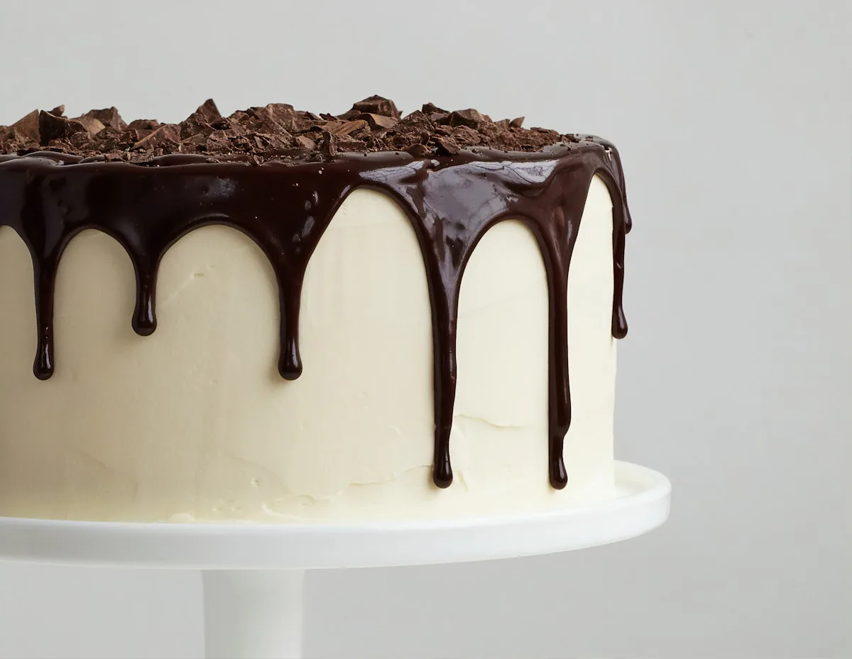 Dark Chocolate Drip Celebration Cake