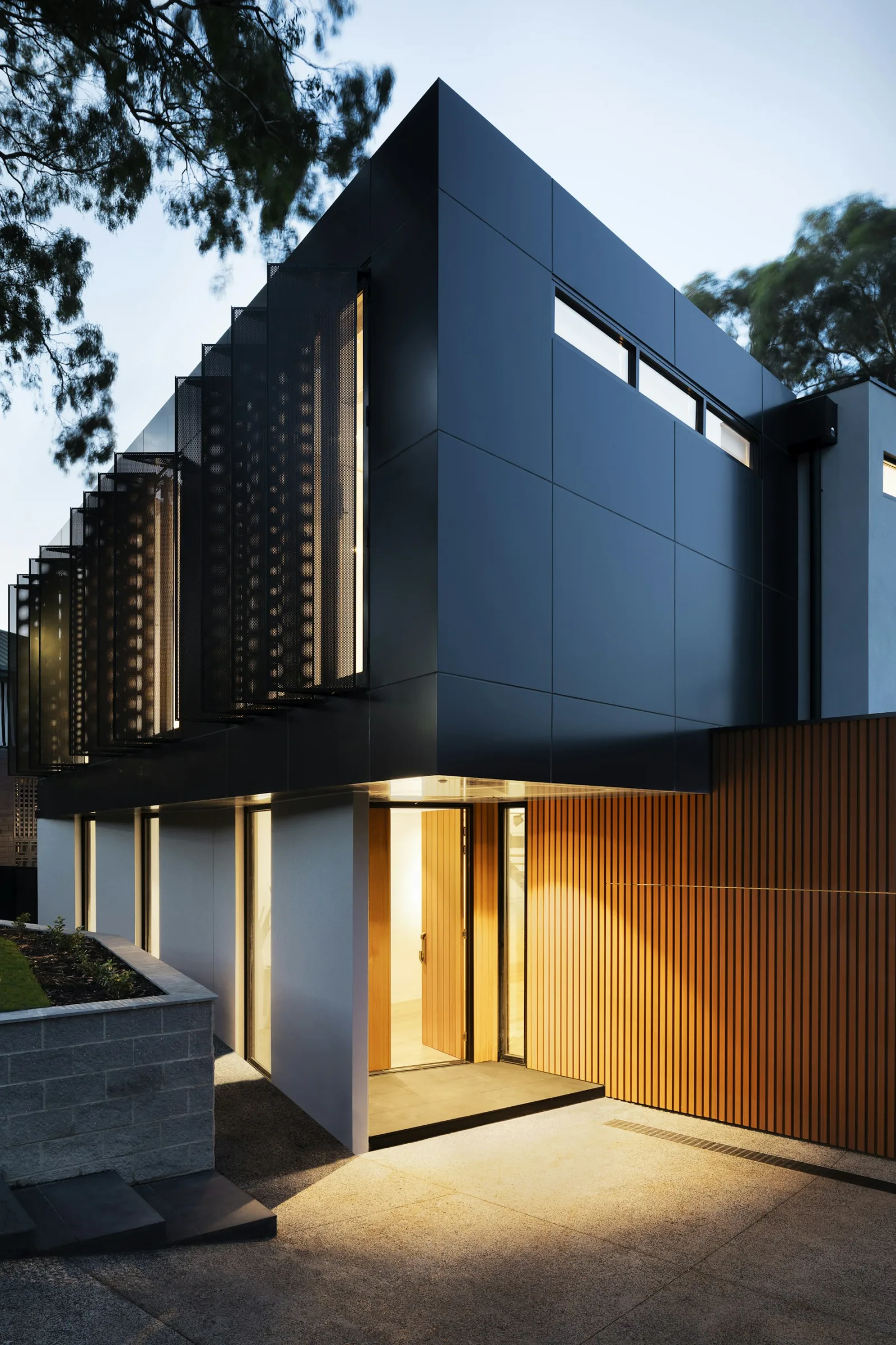 Contemporary Mueller home with timber details