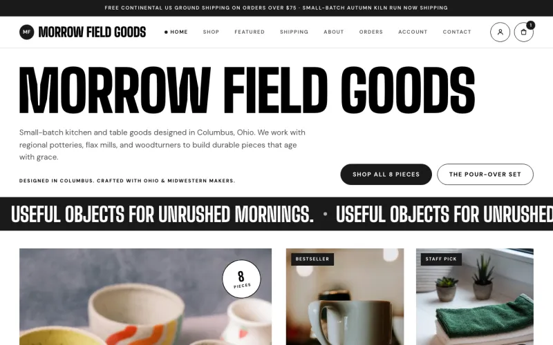 Product Catalog in the Paper and Ink style