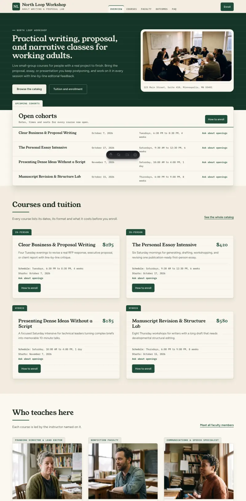 Courses & Tutoring