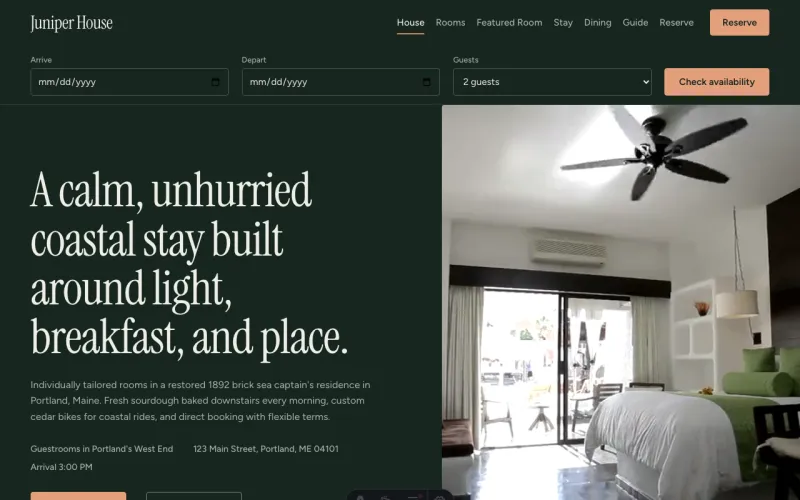 B&B & Hospitality in the Cypress style