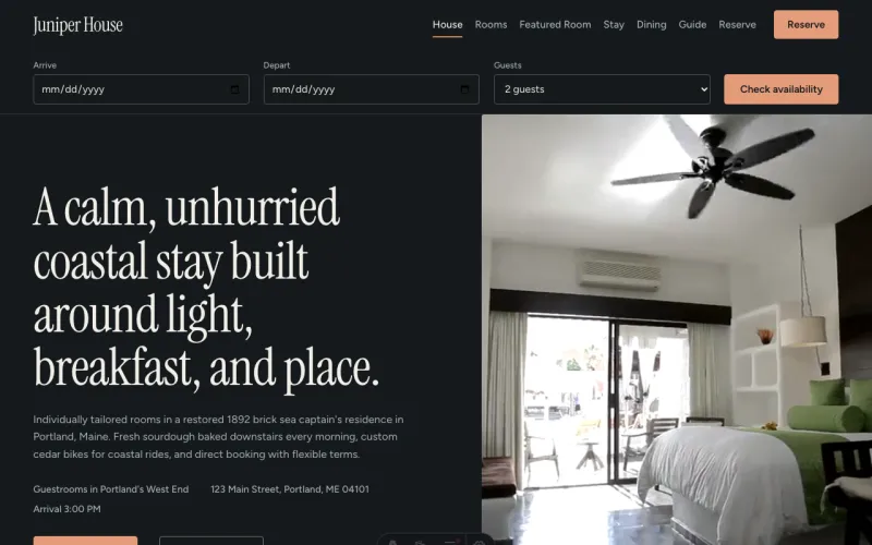 B&B & Hospitality in the Charcoal & Parchment style