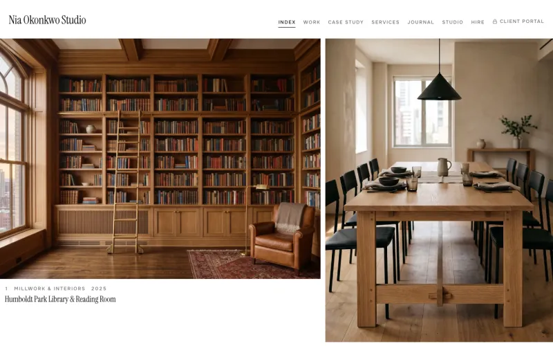Portfolio & Creative in the Gallery White style