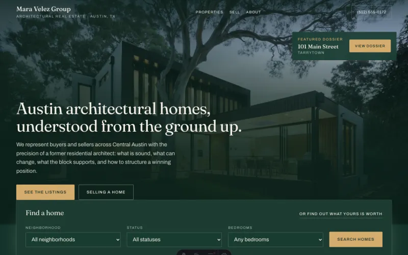 Real Estate in the Deep Pine style