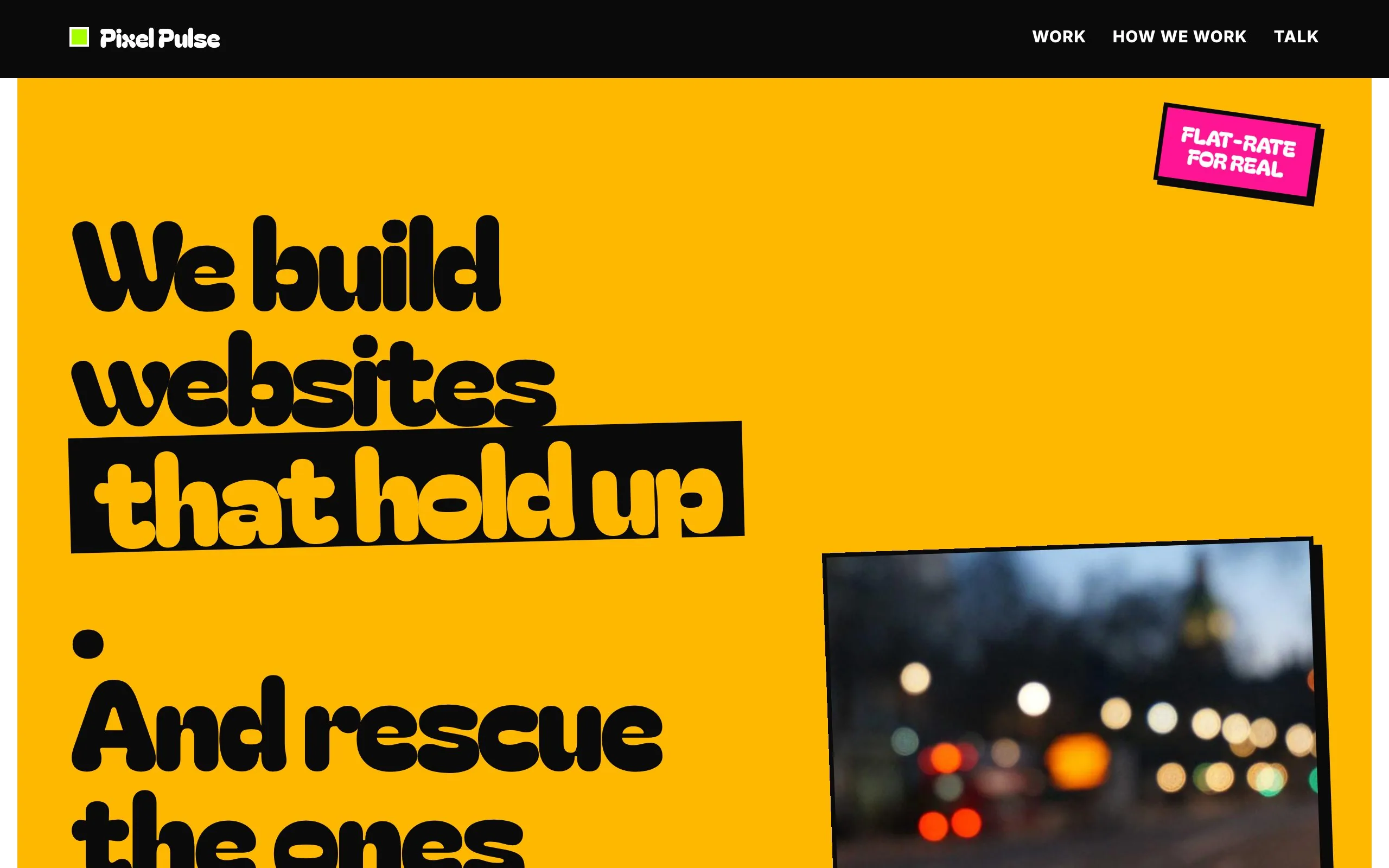 Maximalist Color template homepage